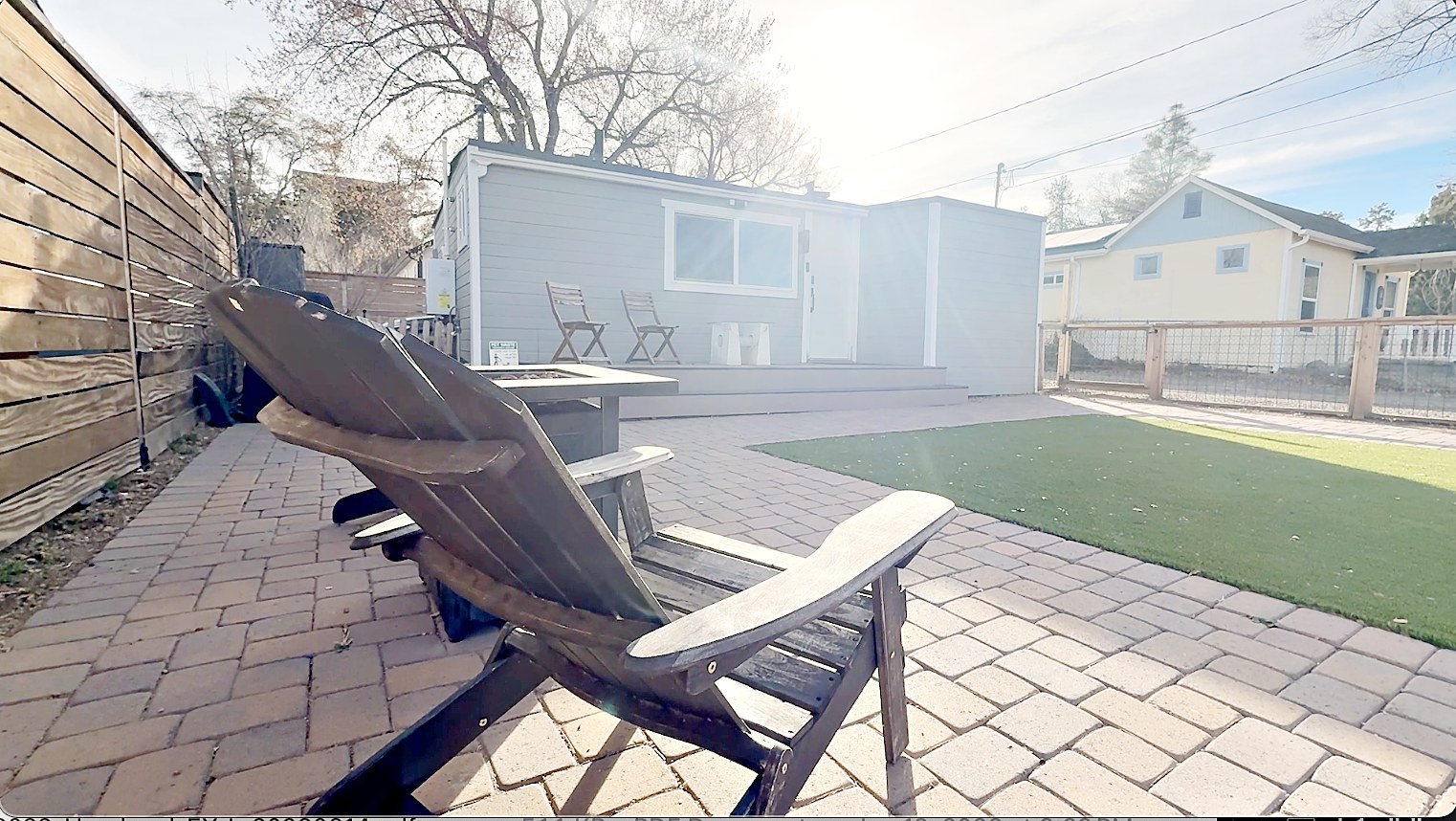 Yard seating on pavers